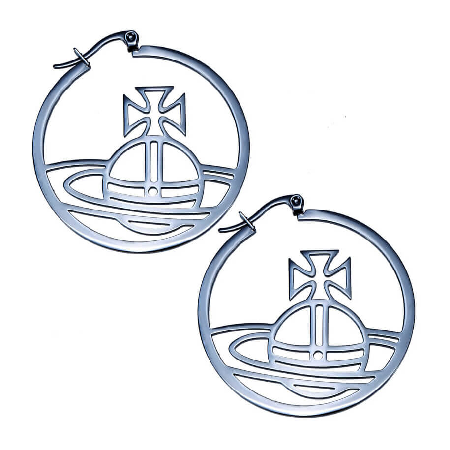 3 Colors Classic Large Saturn Line Earrings