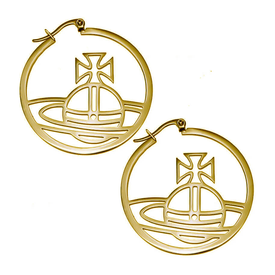 3 Colors Classic Large Saturn Line Earrings