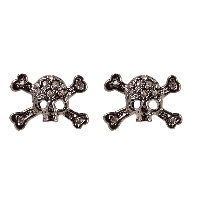 3 Colors Skull Diamonds Earrings