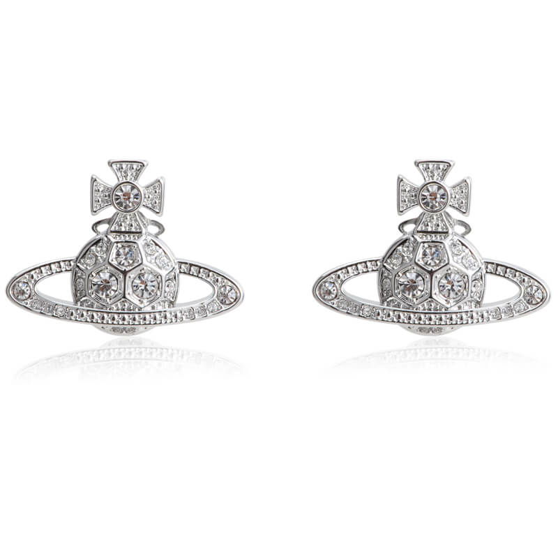 4 Colors Honeycomb Diamond Saturn Earrings