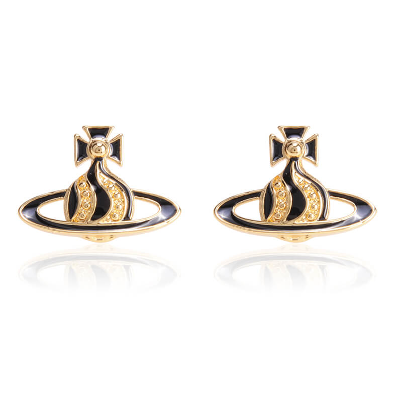 6 Colors Chocolate Cream Saturn Earrings