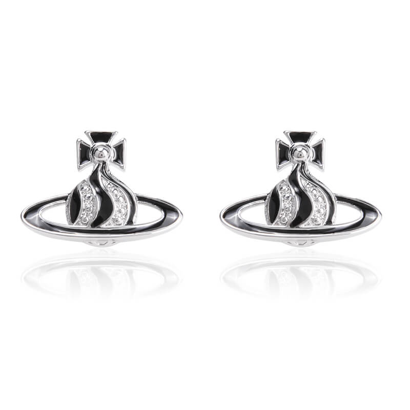 6 Colors Chocolate Cream Saturn Earrings