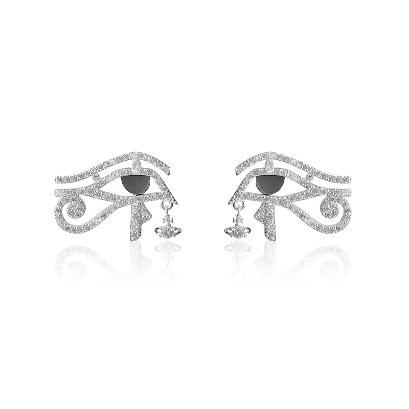 2 Colors The Eye of Horus Saturn Earrings