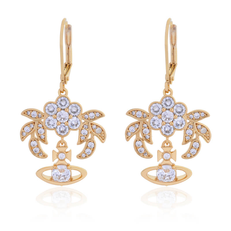 [Copy]4 Colors AMMA Saturn Earrings