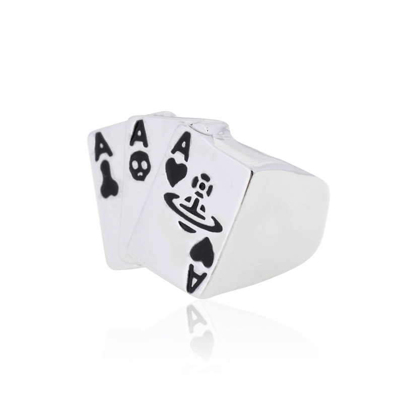 2 Colors Poker Saturn Ring