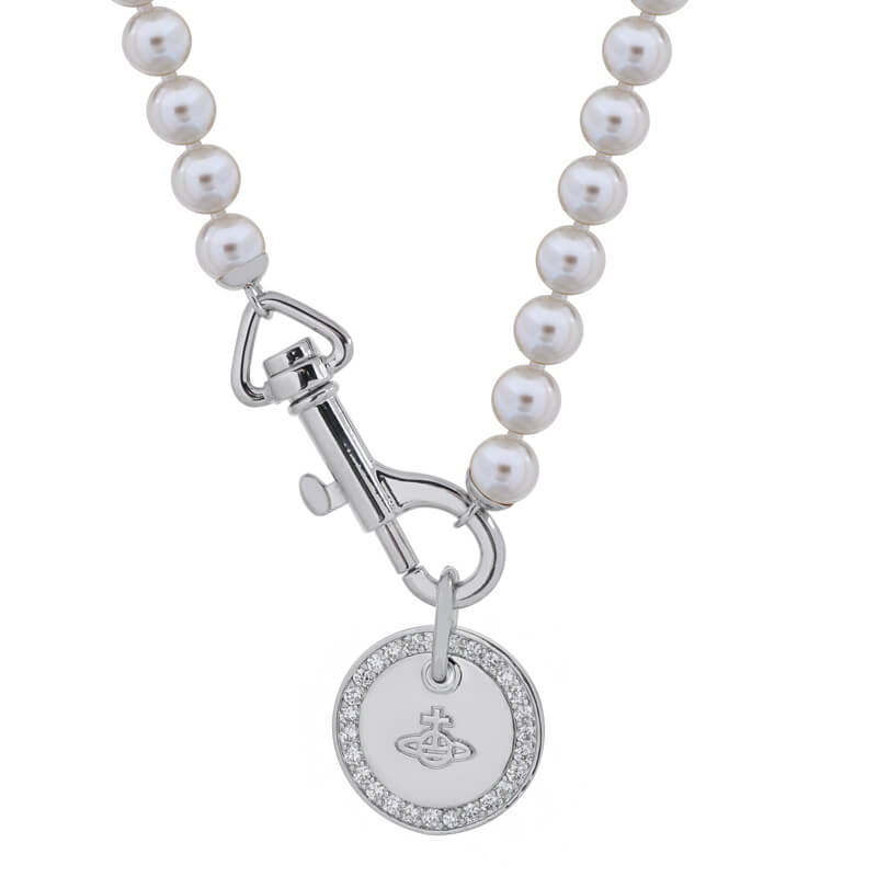 2 Colors Round Card Pearl Necklace