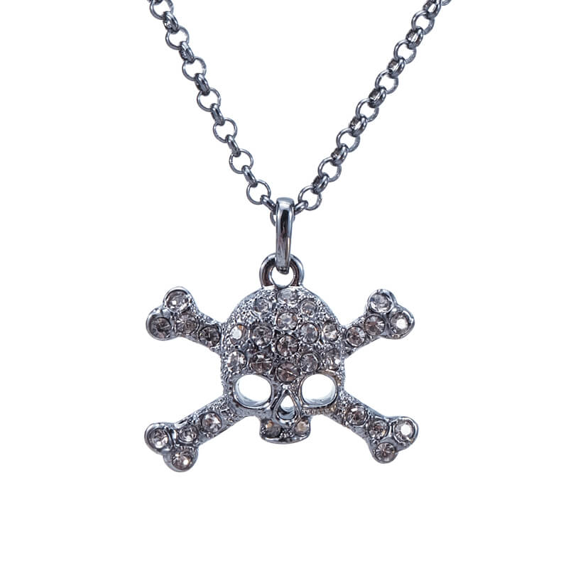 2 Colors Small Skull Necklace