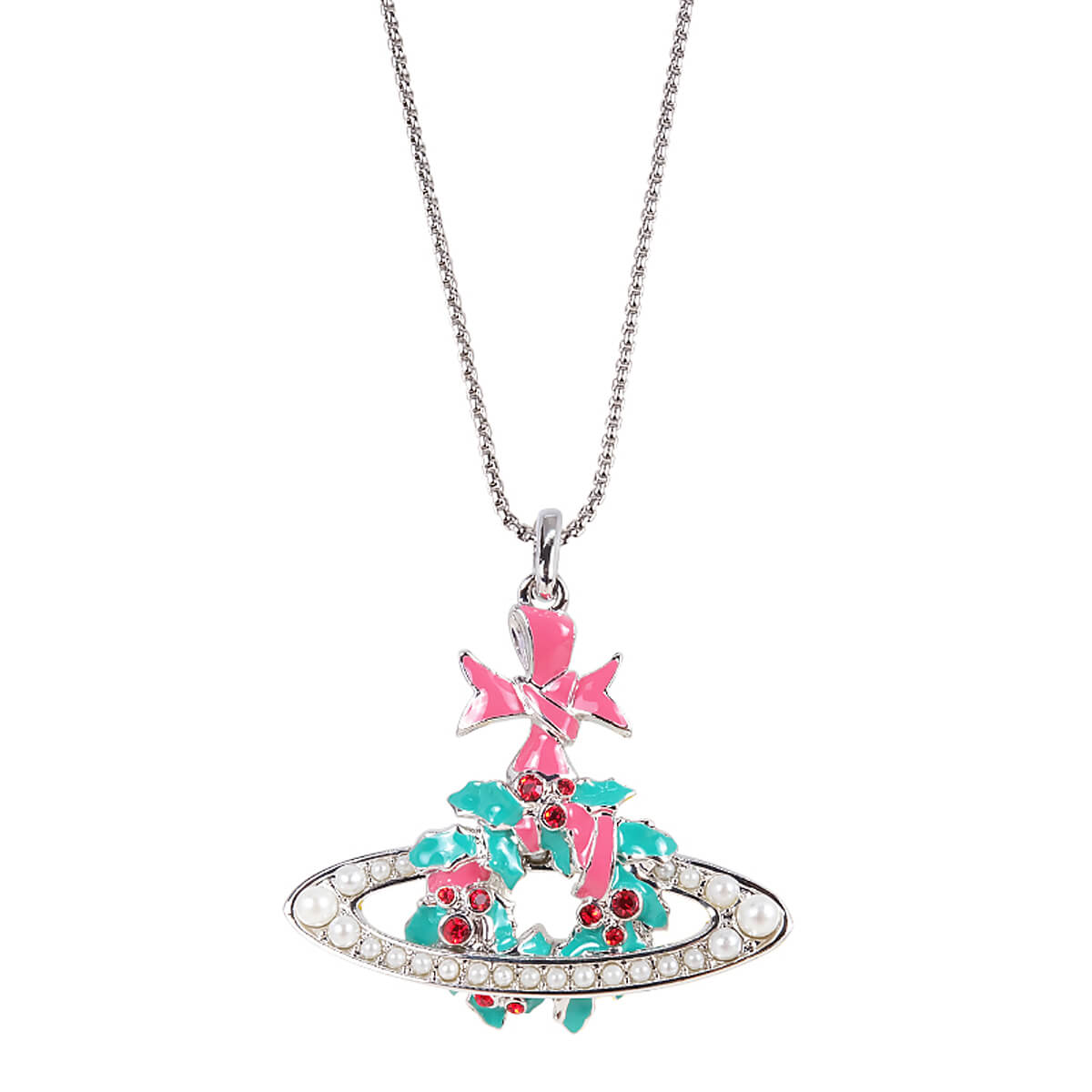 Christmas Wreath Necklace