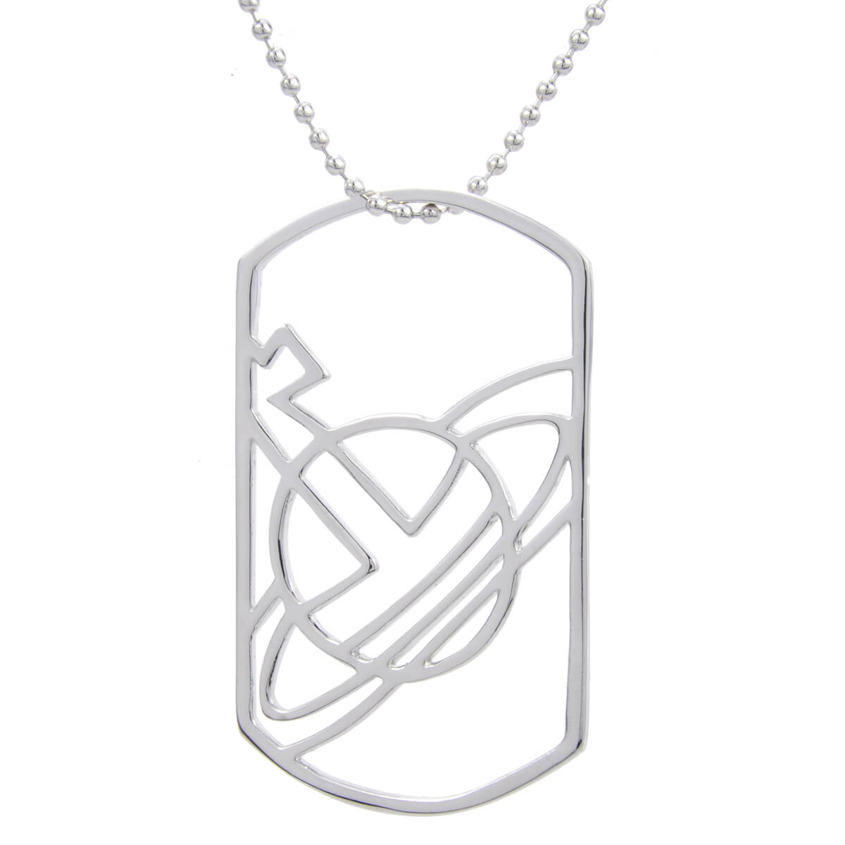 Saturn Line Tag Necklace