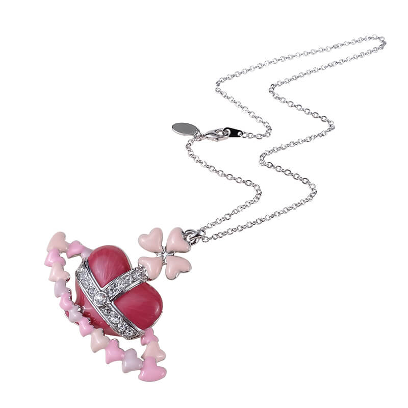 Valentine's Day Love Track Necklace
