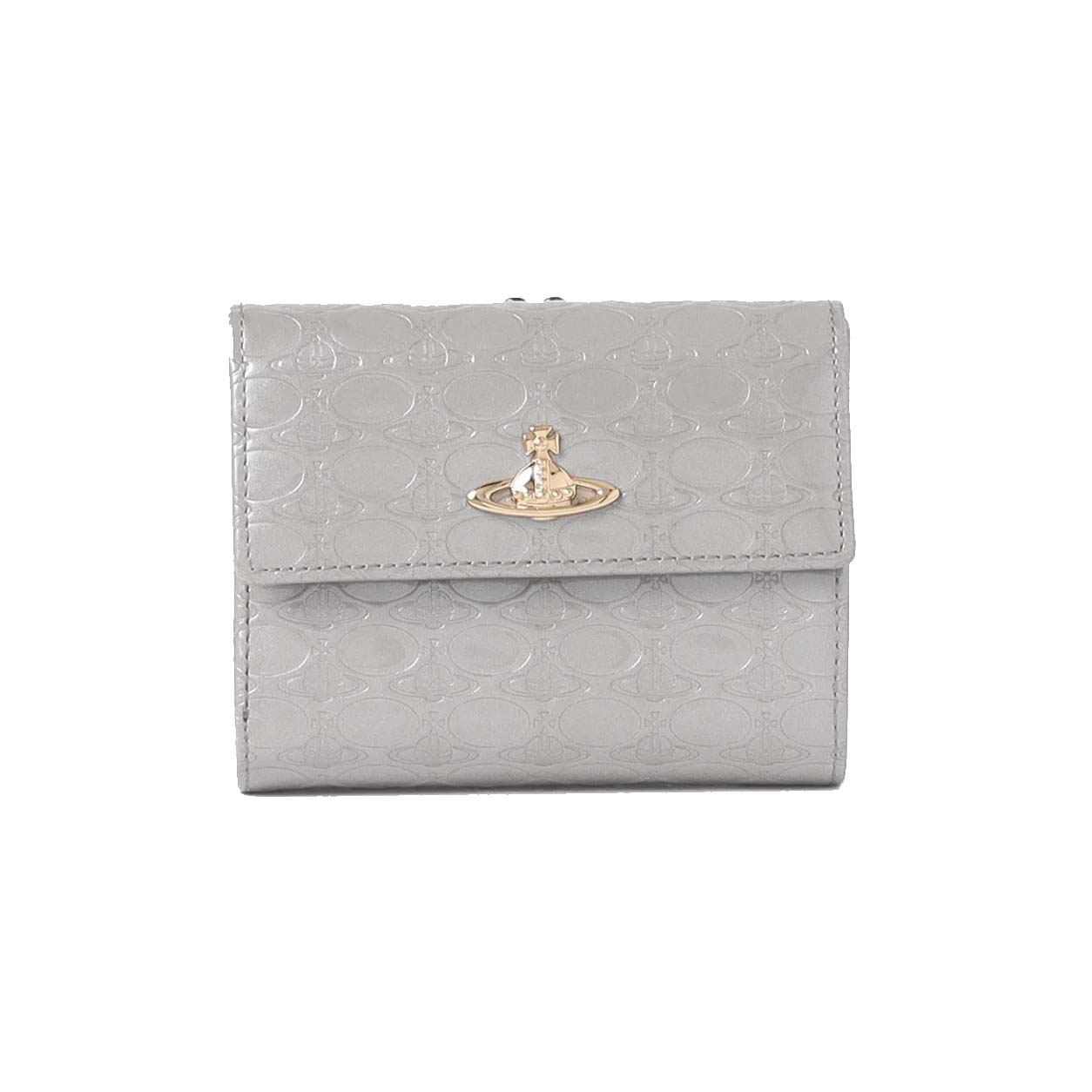 NEW-3 Colors Leather Saturn Tri-Fold Wallet