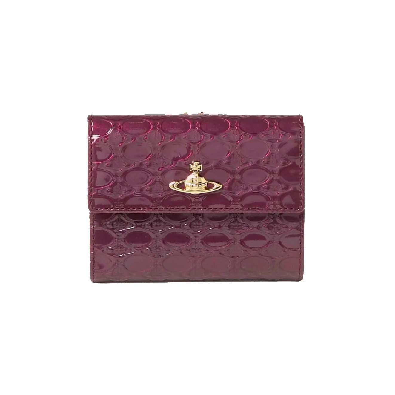 NEW-3 Colors Leather Saturn Tri-Fold Wallet