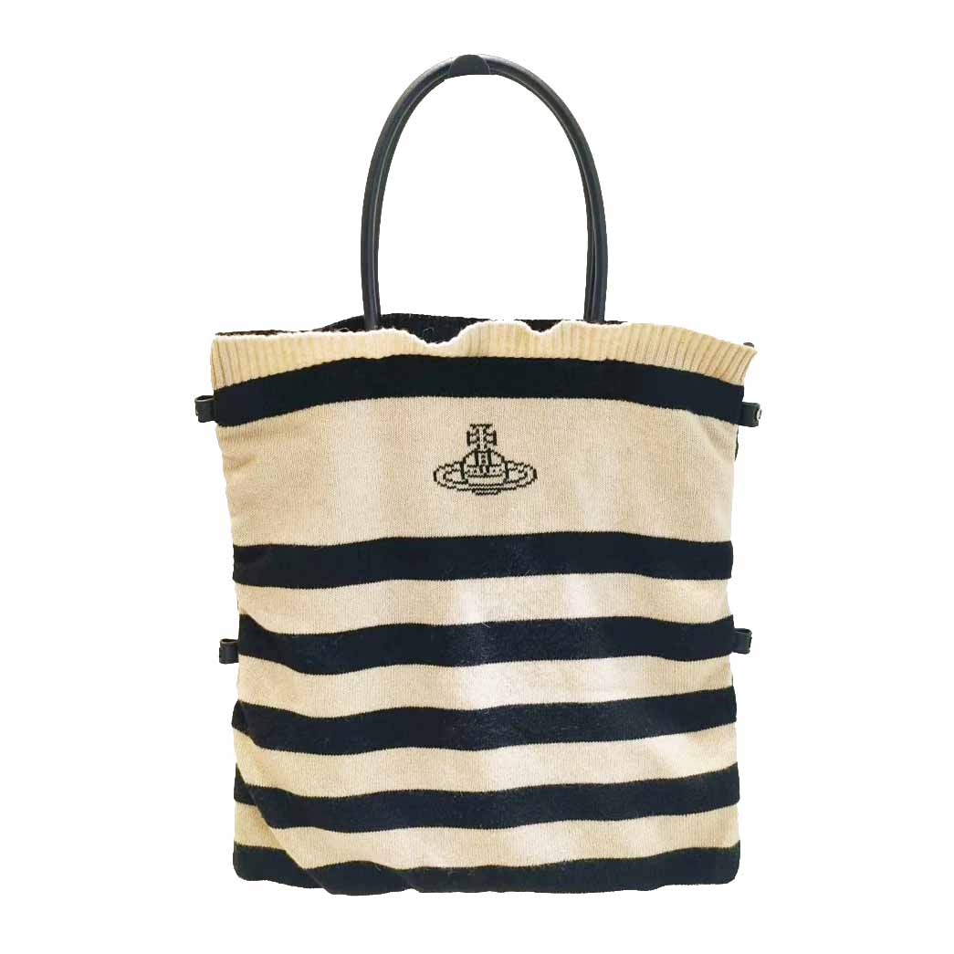 Striped Wool Saturn Bag