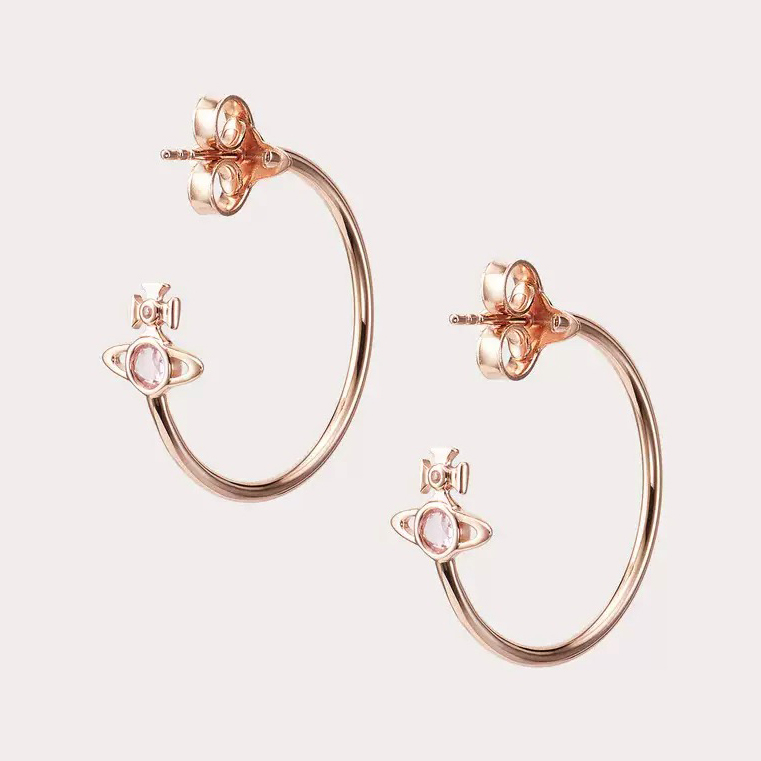 3 Colors HEATHER Large Saturn Earrings