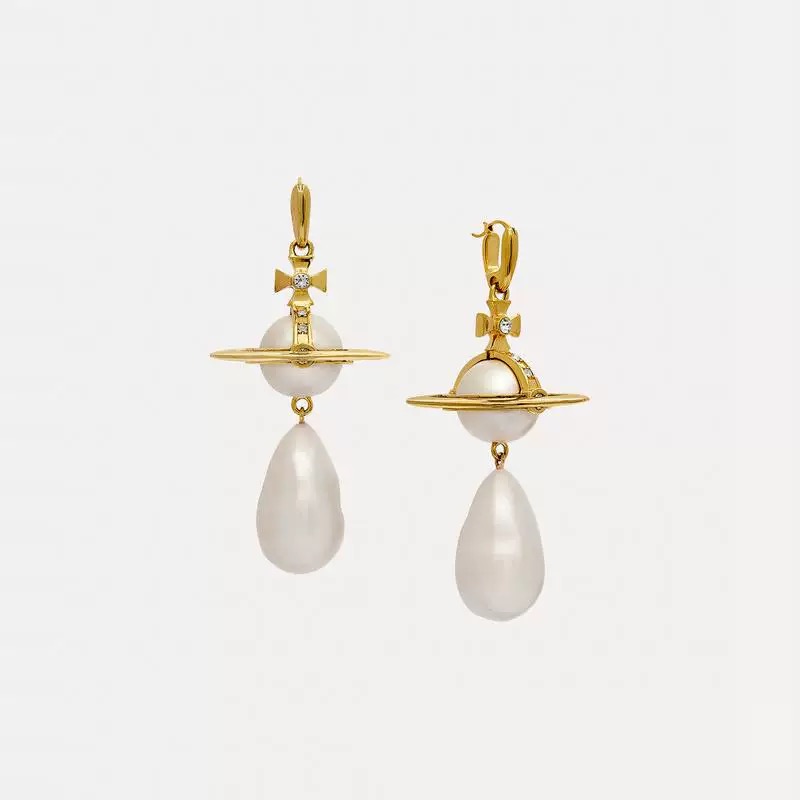 2 Colors GIANT Pearl ORB Earrings