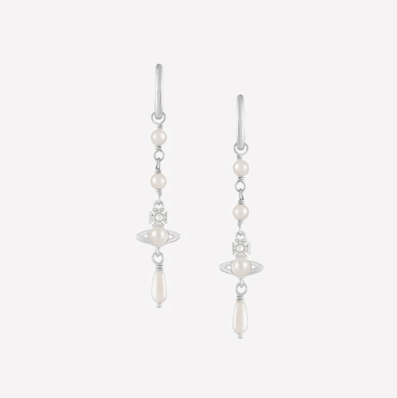 2 Colors EMILIANA Saturn Pearl Earrings
