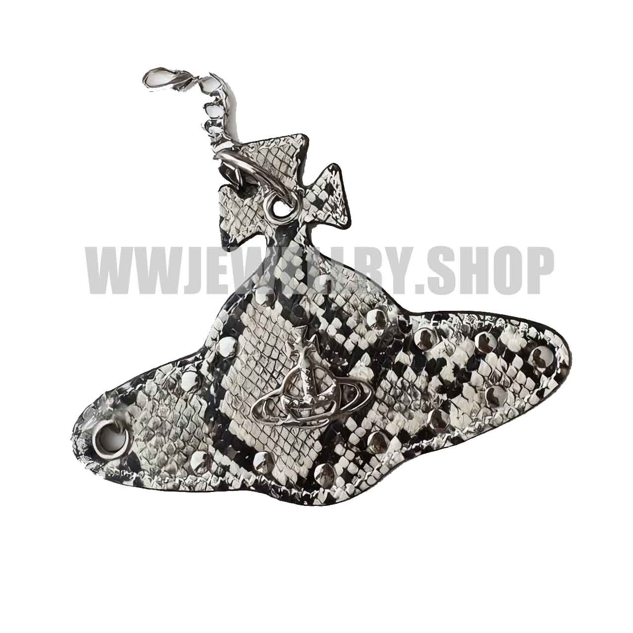 Daily Update Leather Saturn Bag Charm Keychain