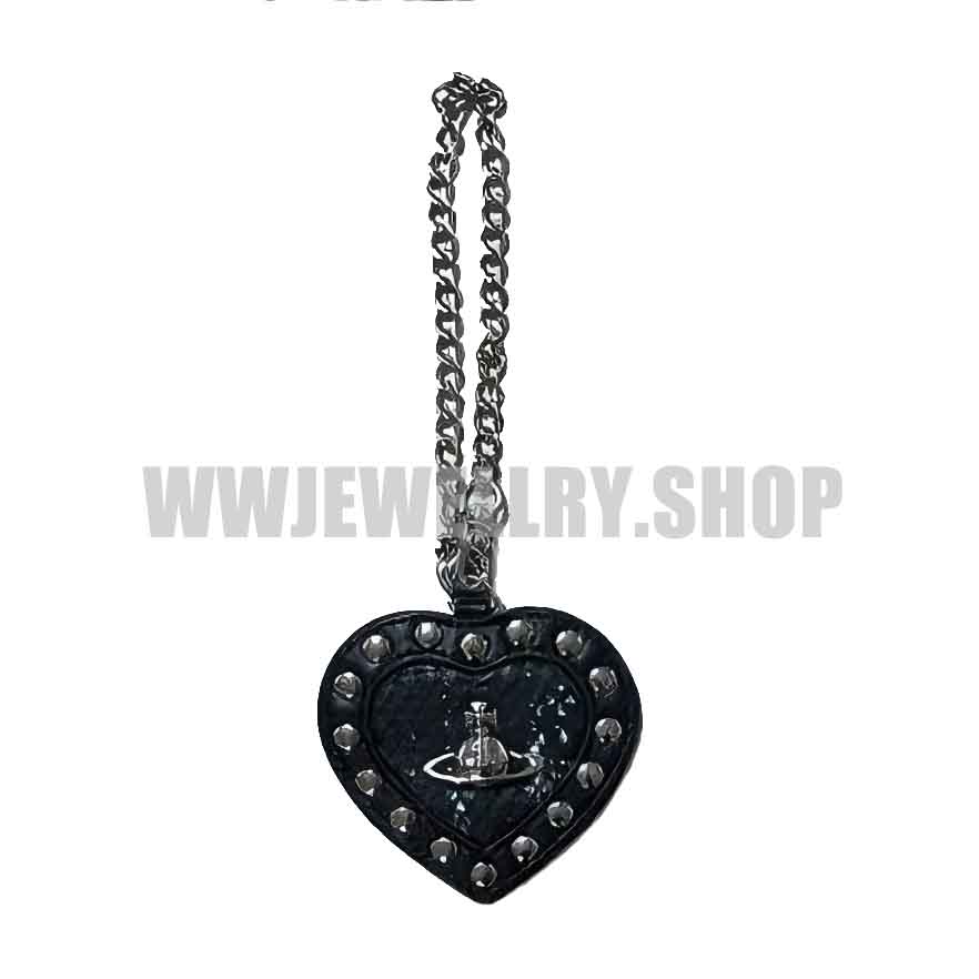 Daily Update Leather Saturn Bag Charm Keychain