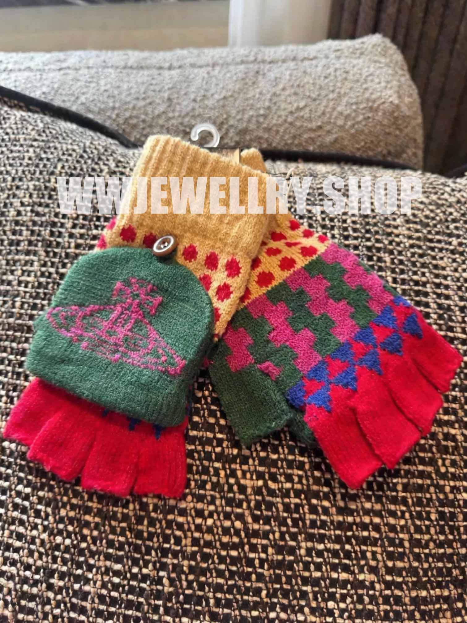 4 Colors FLAGS Half-finger Gloves