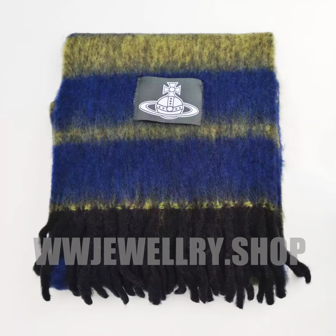 4 Colors Chunky Stripe Scarf