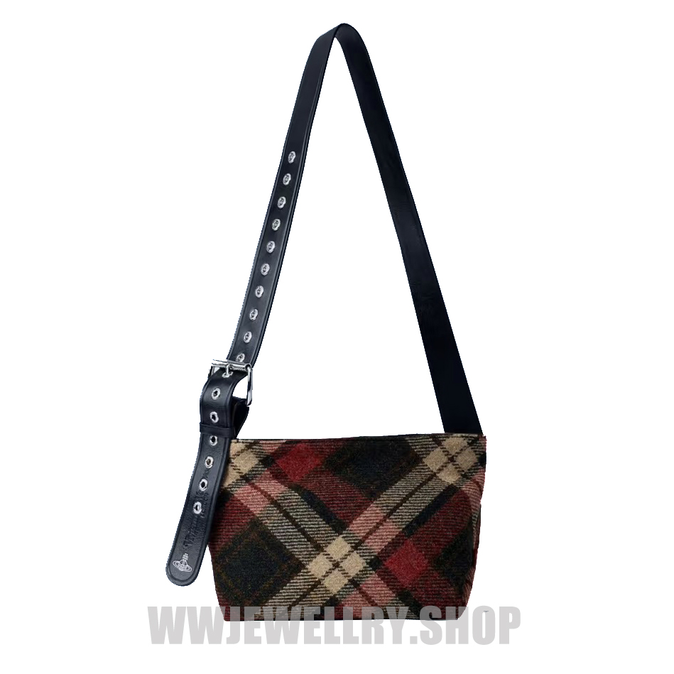 7 Styles Plaid Saturn Bag