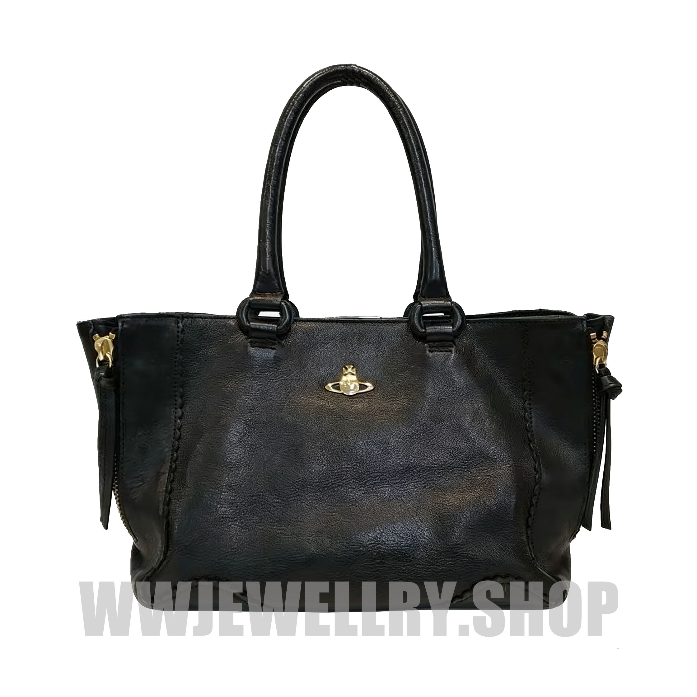 Vintage Leather Saturn Bag