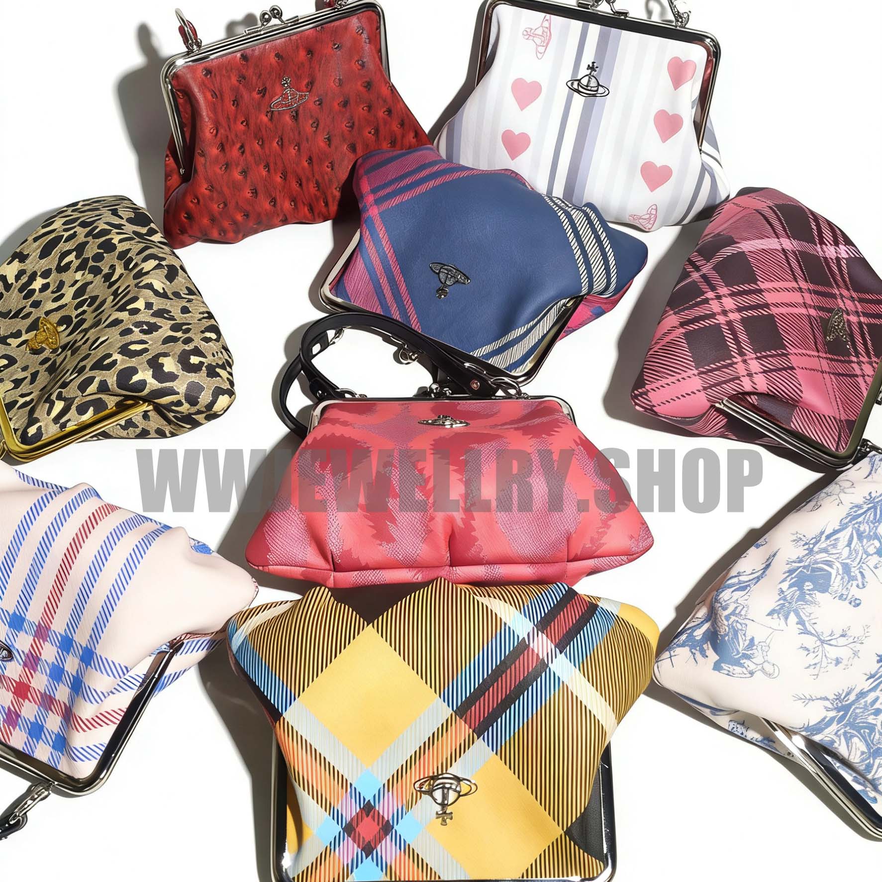 NEW-15 Colors Granny Frame Purse Bag
