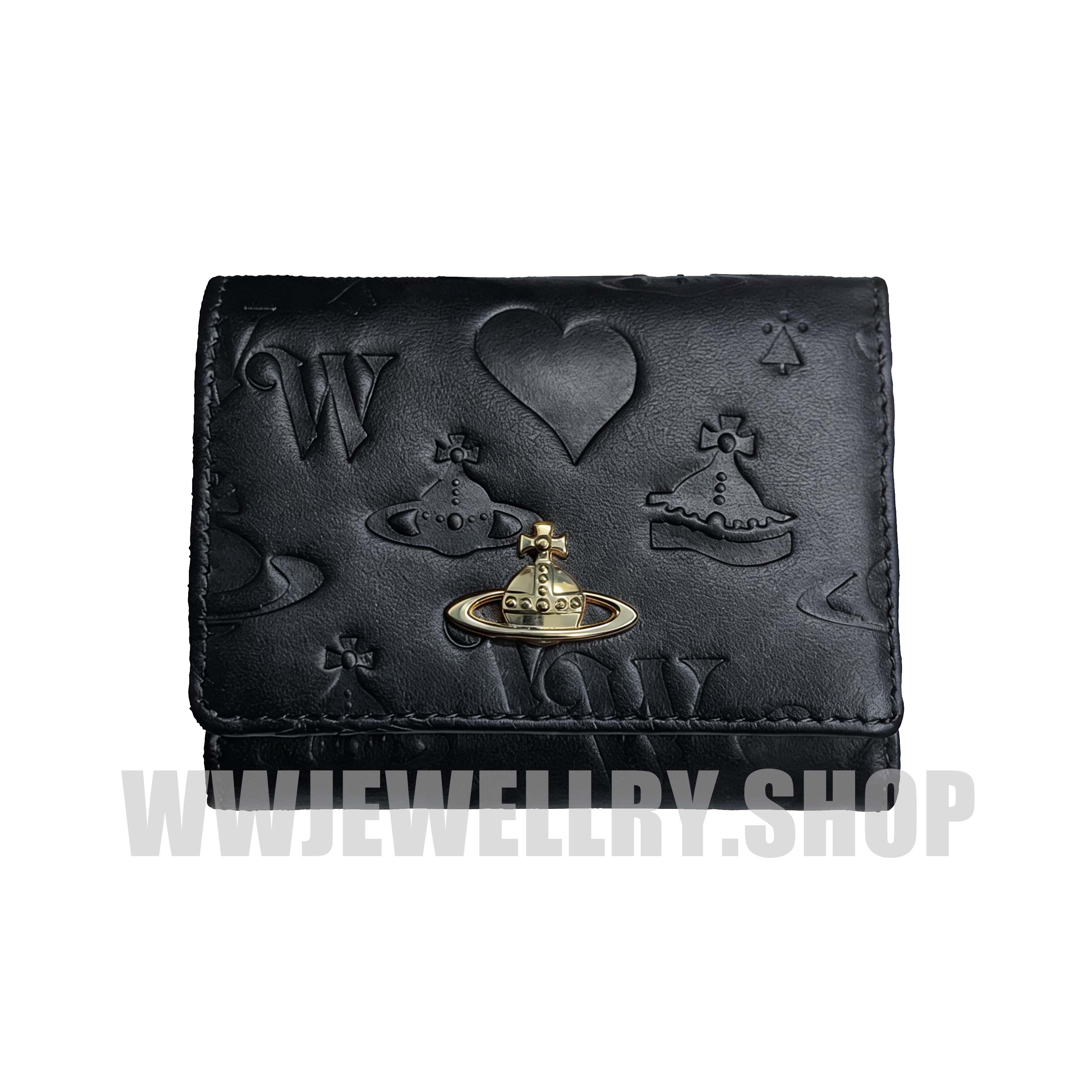 NEW-29 Colors Leather Tri-fold Saturn Wallet