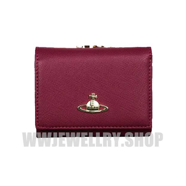 NEW-29 Colors Leather Tri-fold Saturn Wallet