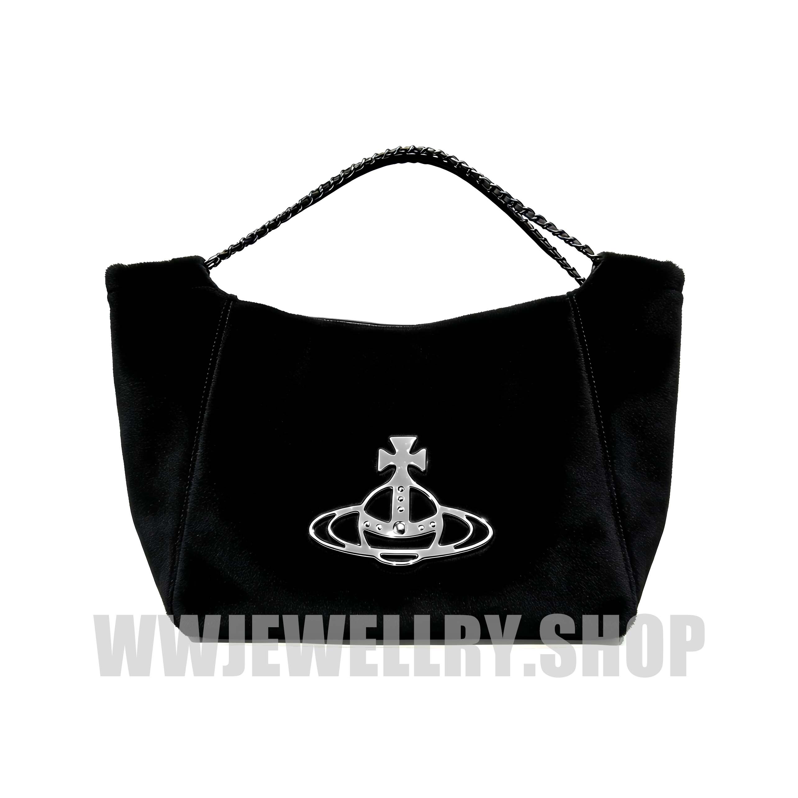 2 Colors Suede Black Saturn Tote Bag