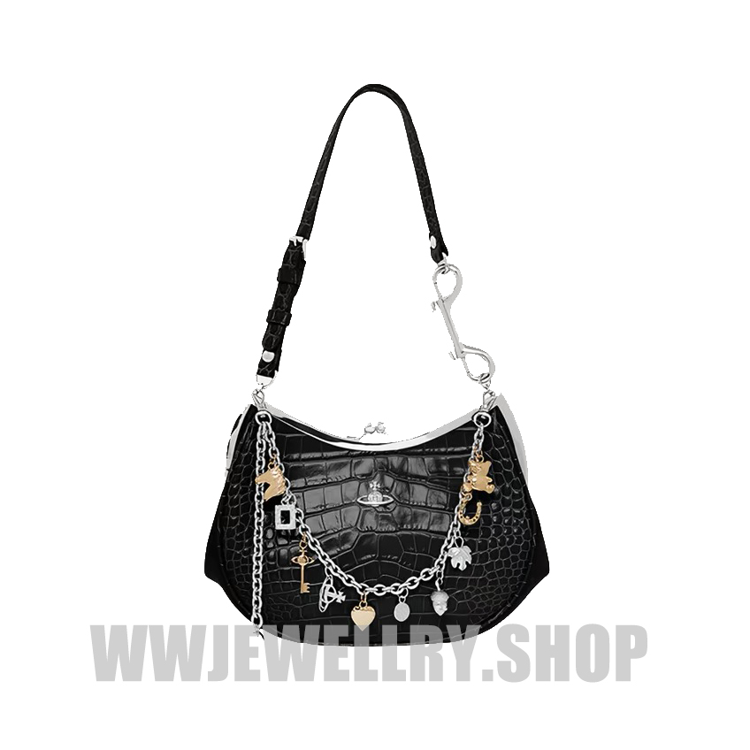 6 Colors Charm Frame Purse With Chain