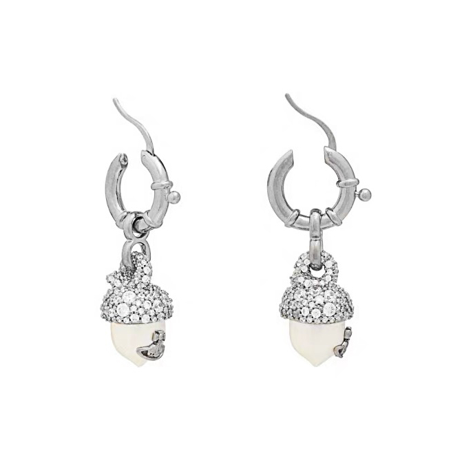 2 Colors LUCILLE Ring Clasp Earrings