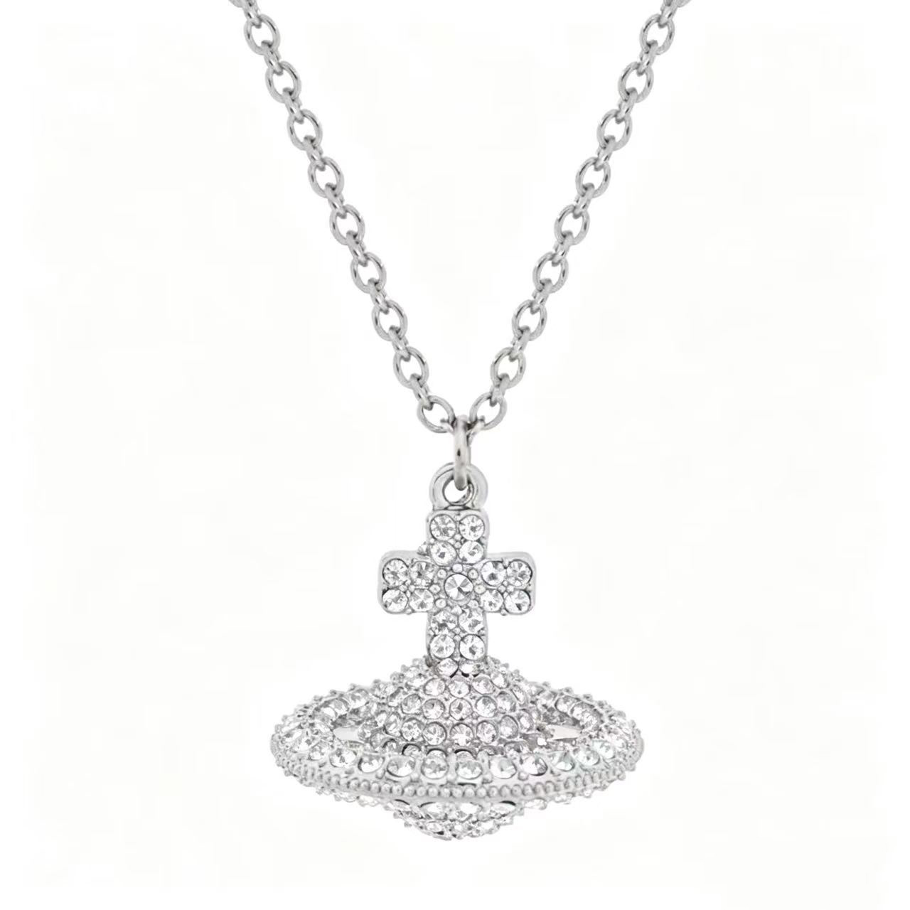 5 Colors GRACE Full Diamonds Orb Necklace