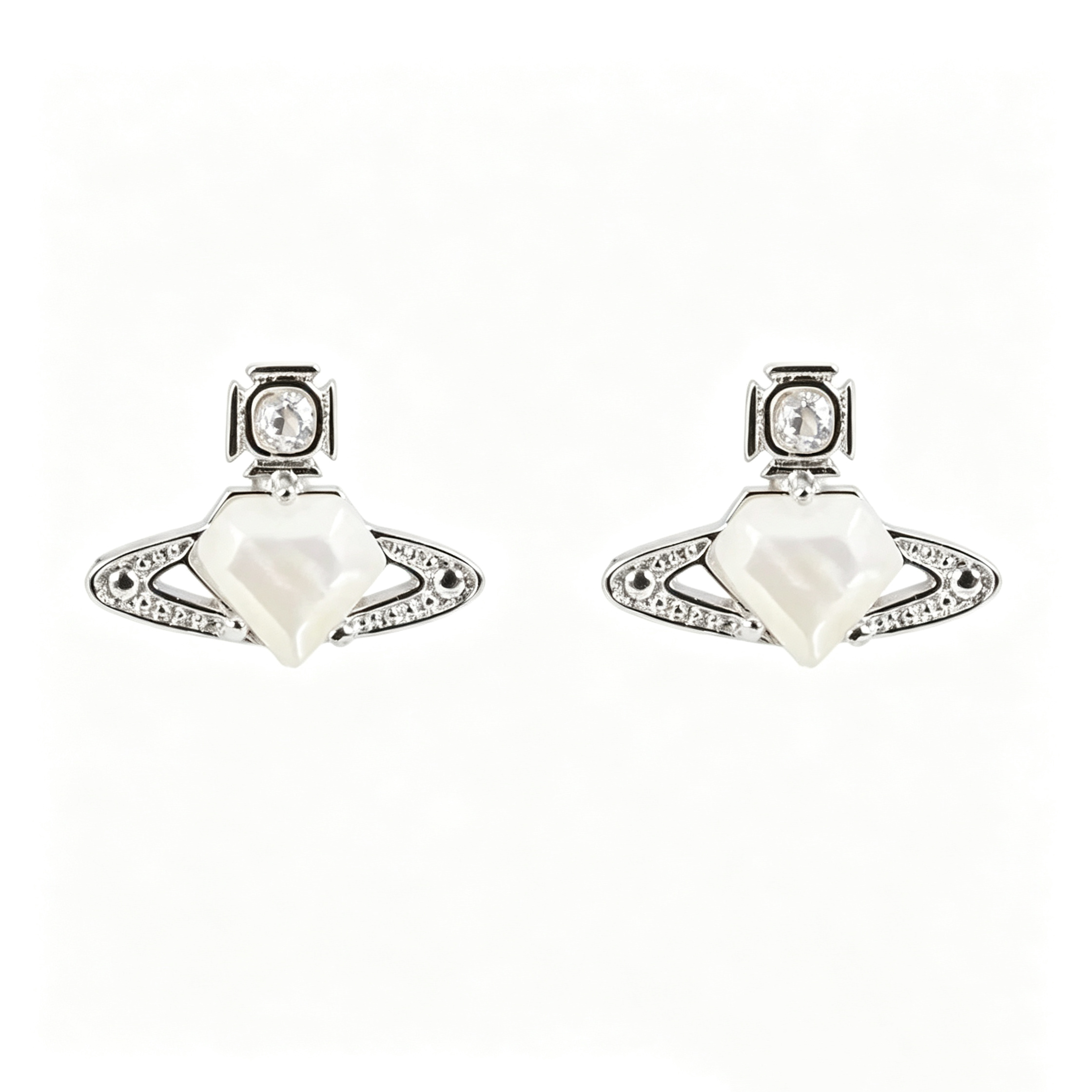 6 Colors Gemstone Shell Earrings