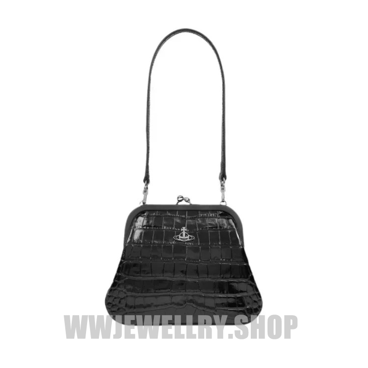 2 Colors Crocodile Vivienne's Clutch