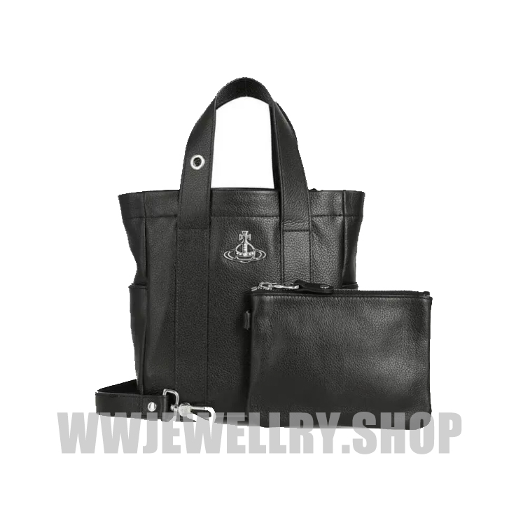 Leather Saturn Shoulder Bag