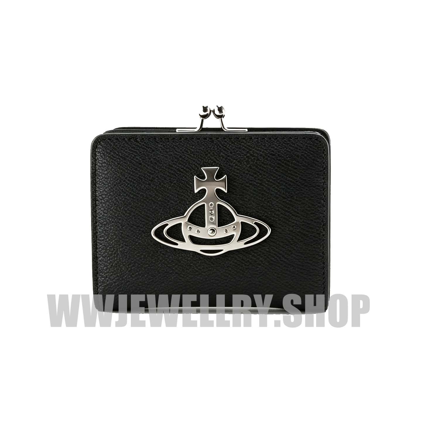 NEW-6 Colors Leather Two-fold Saturn Wallet