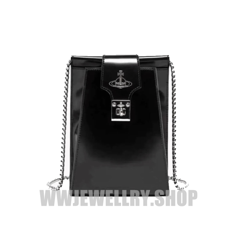 2 Colors Leather Saturn Crossbody Bag