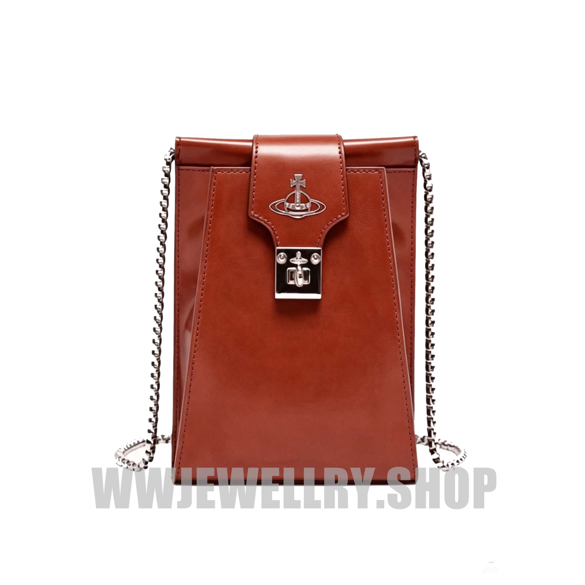 2 Colors Leather Saturn Crossbody Bag