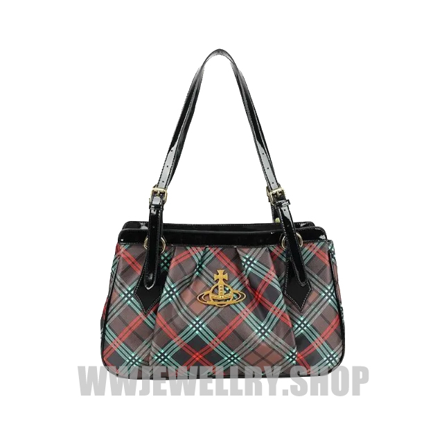 Vintage Plaid Shoulder Bag