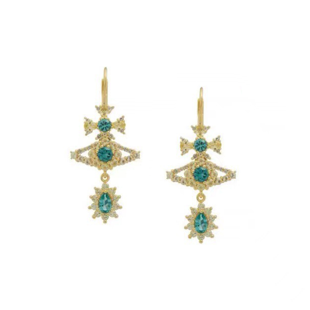 4 Colors MASHA Saturn Drop Earrings
