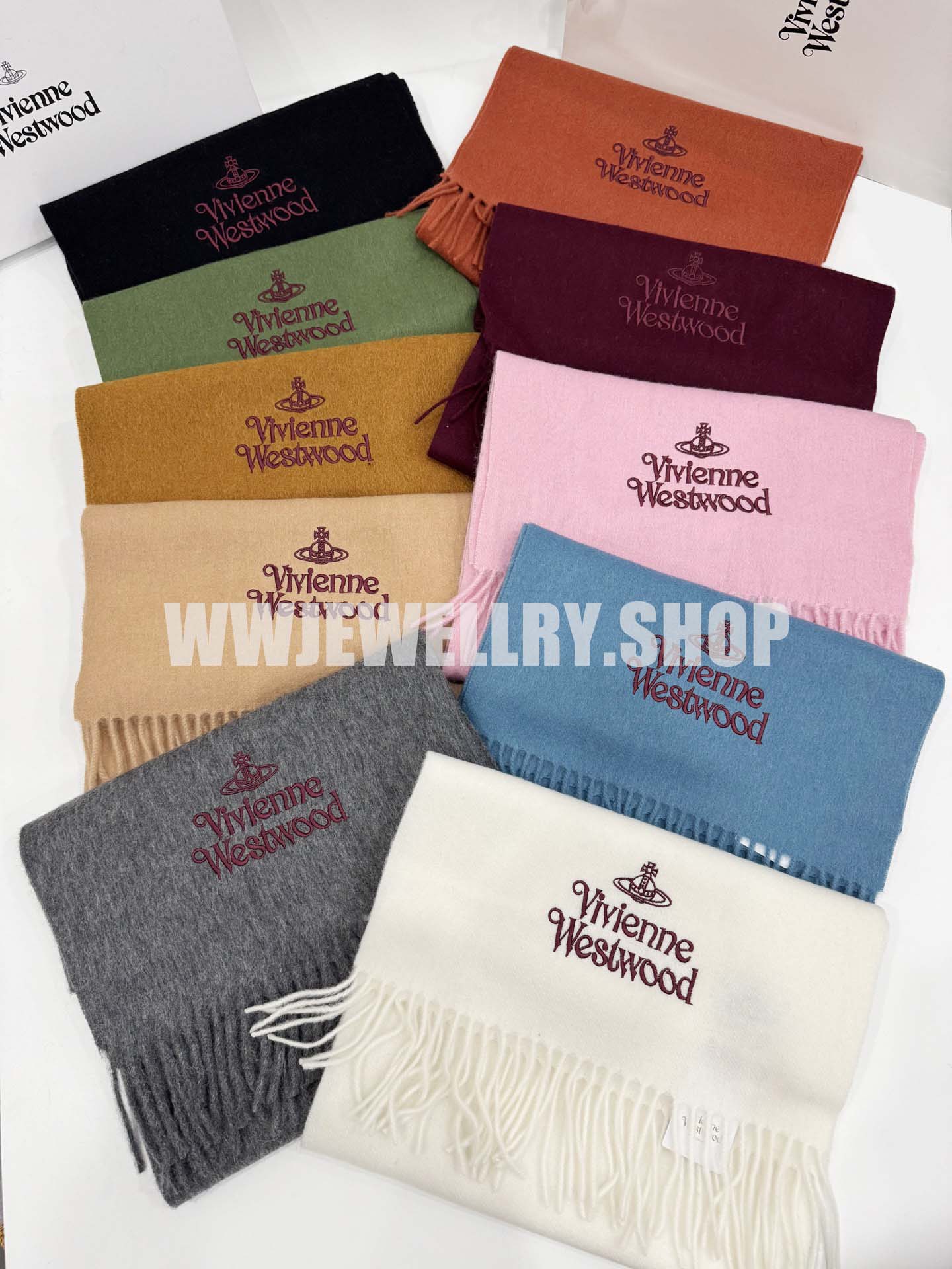 10 Colors Embroidered Saturn Scarf