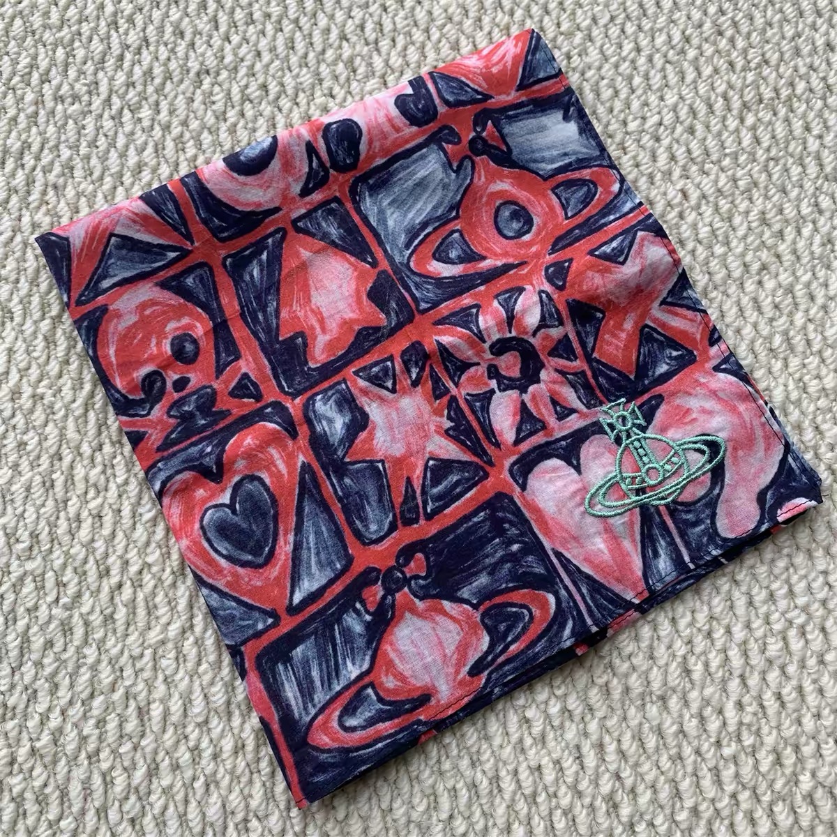 51 Colors Saturn Square Handkerchief