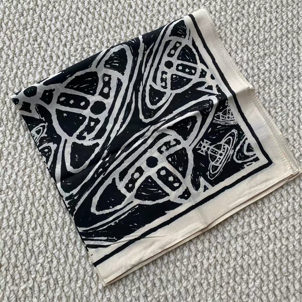 51 Colors Saturn Square Handkerchief