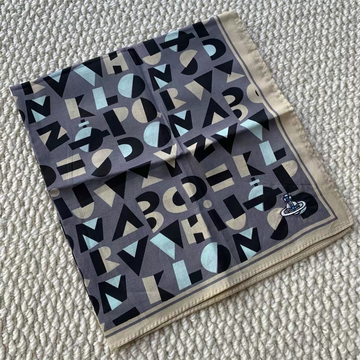 51 Colors Saturn Square Handkerchief