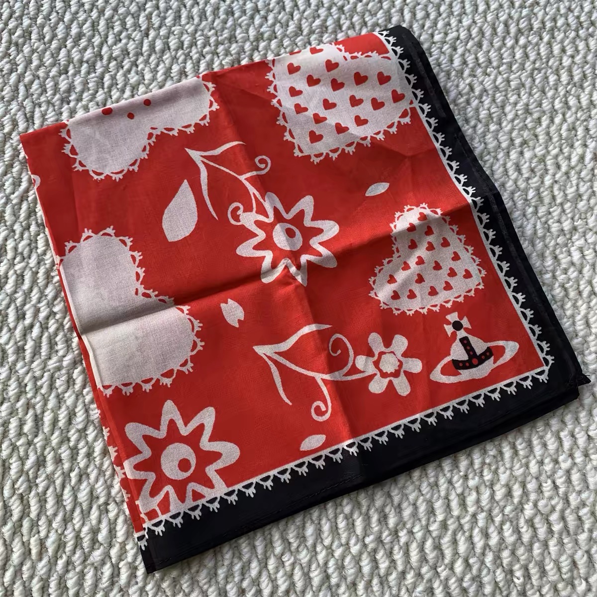 51 Colors Saturn Square Handkerchief