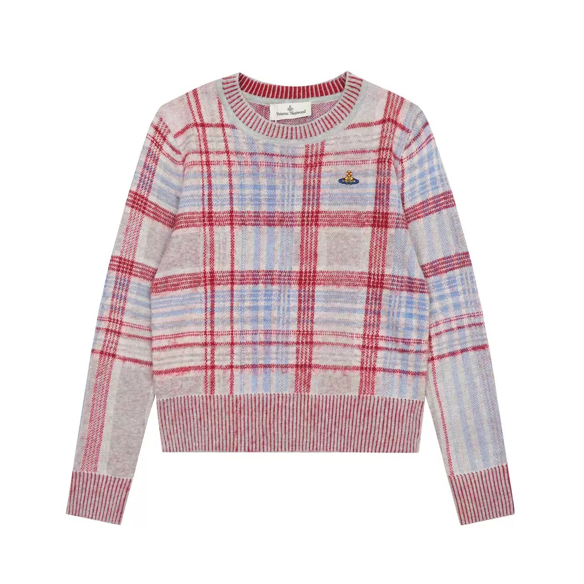3 Styles Red Madras Check Cotton-Blend Tops