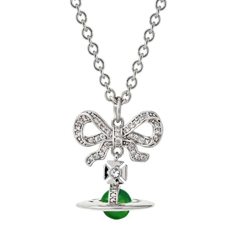 10 Colors OCTAVIE Bow Diamond Necklace