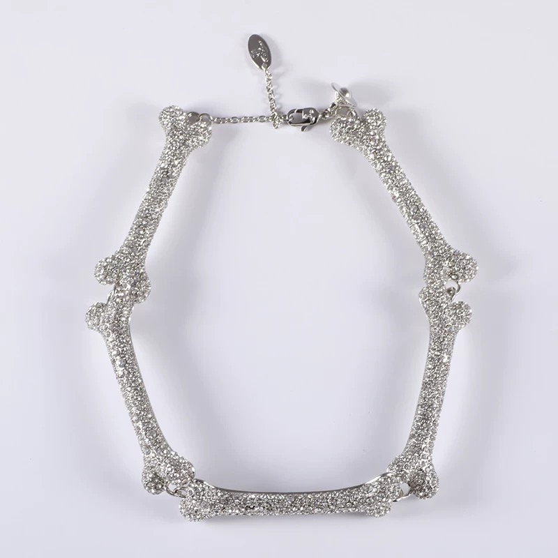 2 Colors FAUSTINE Five-section Bone Necklace
