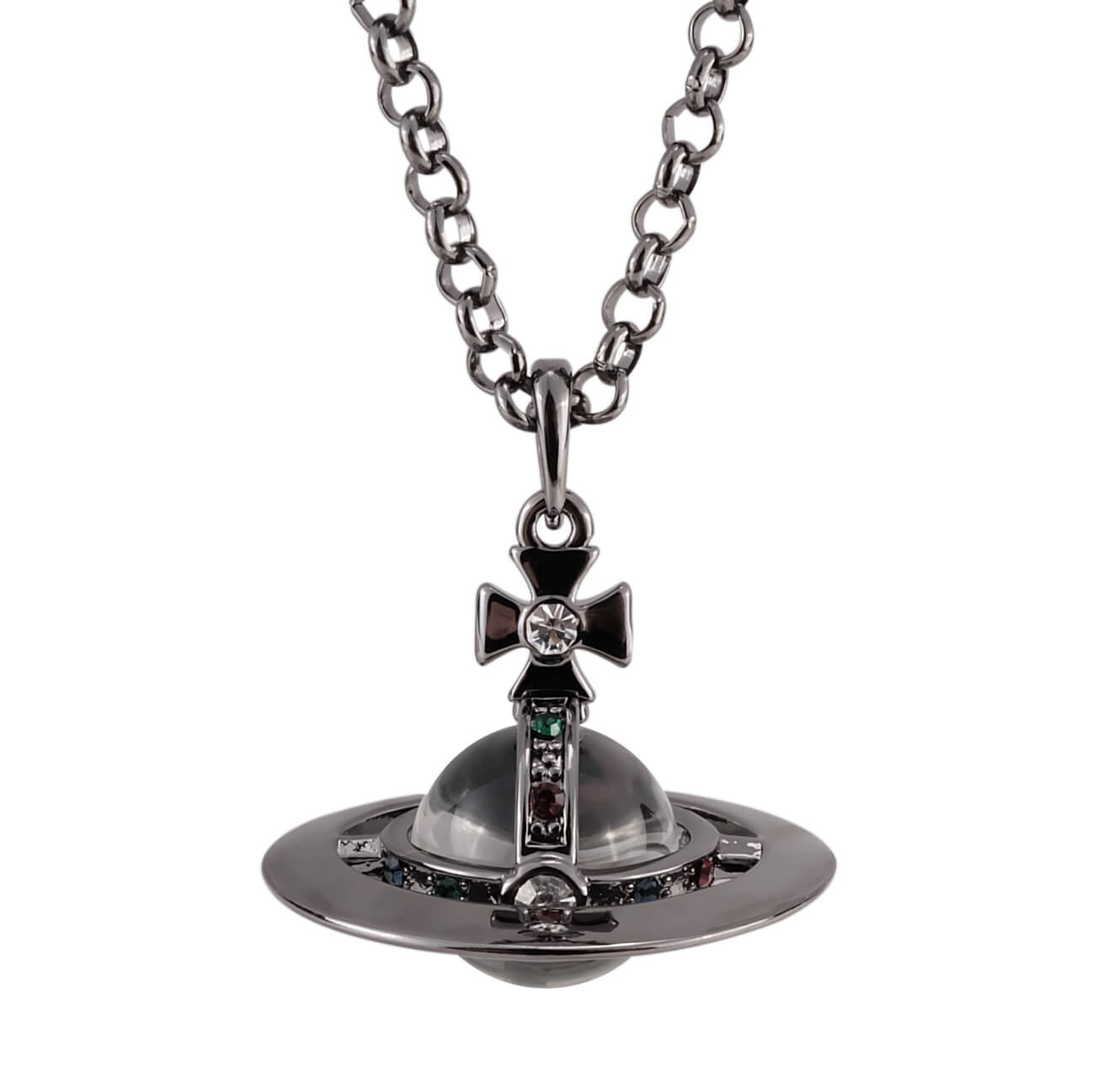 20MM ORB Classic Saturn Pendant Necklace